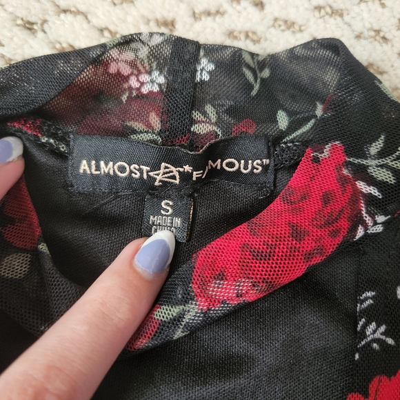 Almost Famous Floral Mesh Bodysuit - Picture 4 of 7